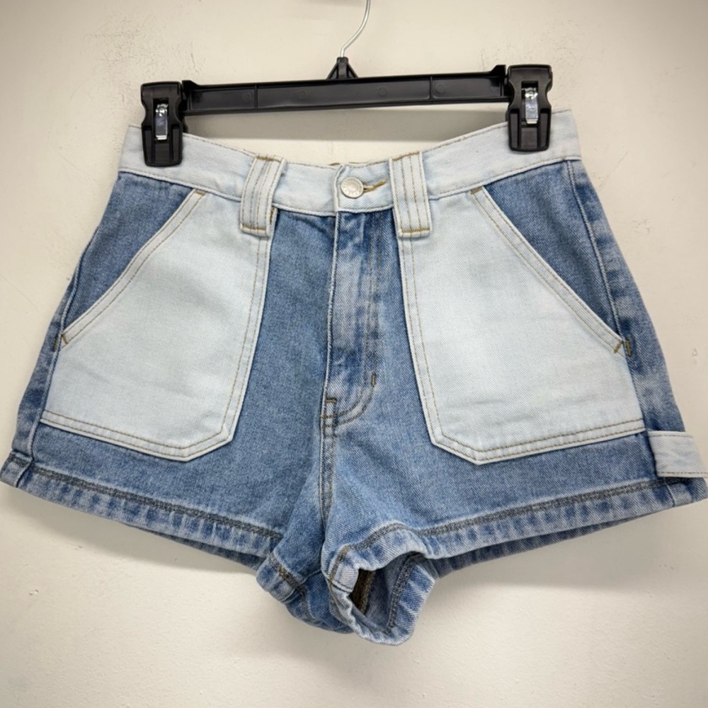 PacSun Blue Jean Shorts with Two-Tone Design
